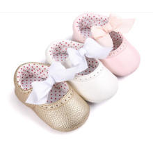 Bowknot &amp; PU Soft Sole Chaussures bébé Infant Toddler Mocassins